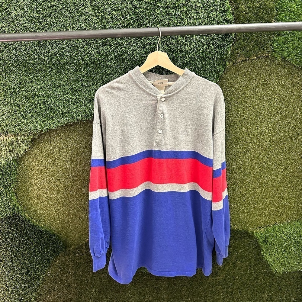 Vintage Northern  Reflections Henley Long Sleeve T-shirt Large